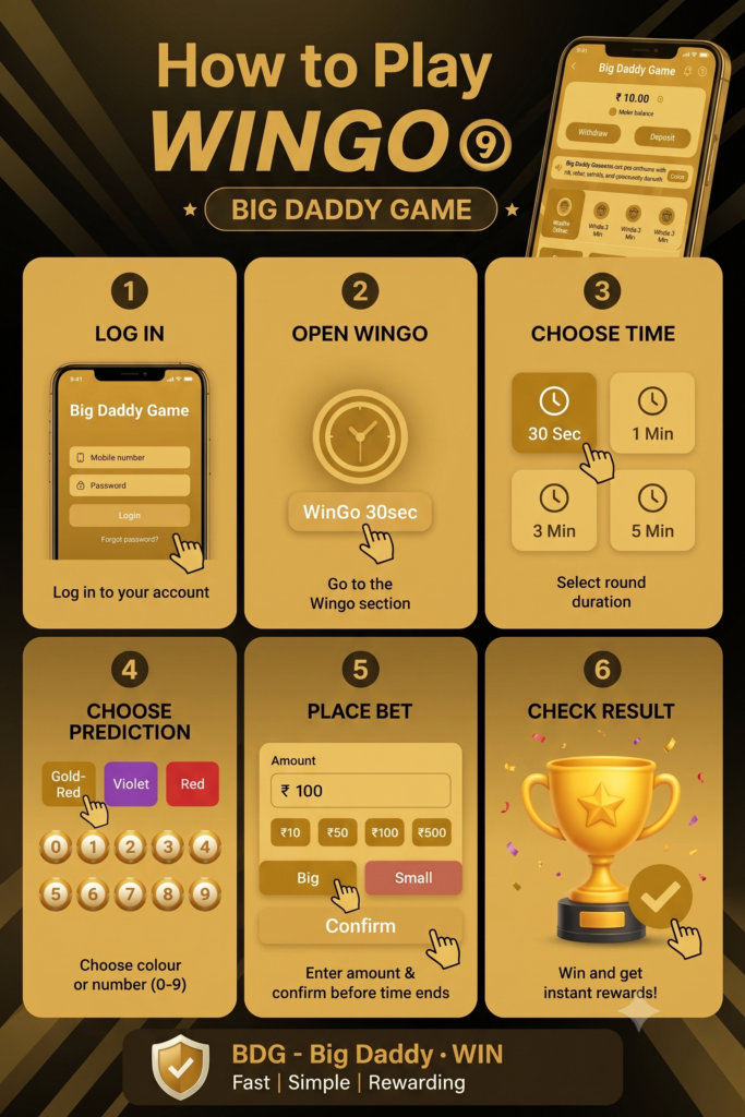 BDG - BIG Daddy Game How To Play