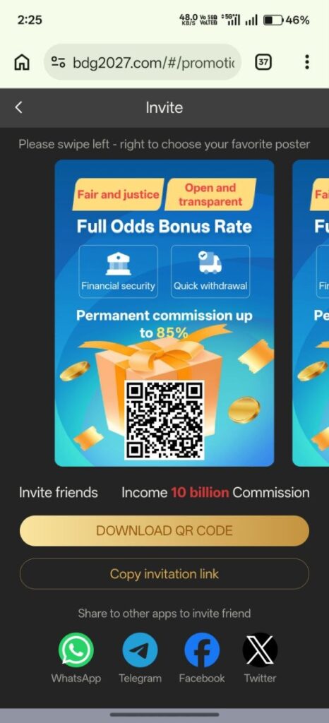 BDG GAME REFER EARN